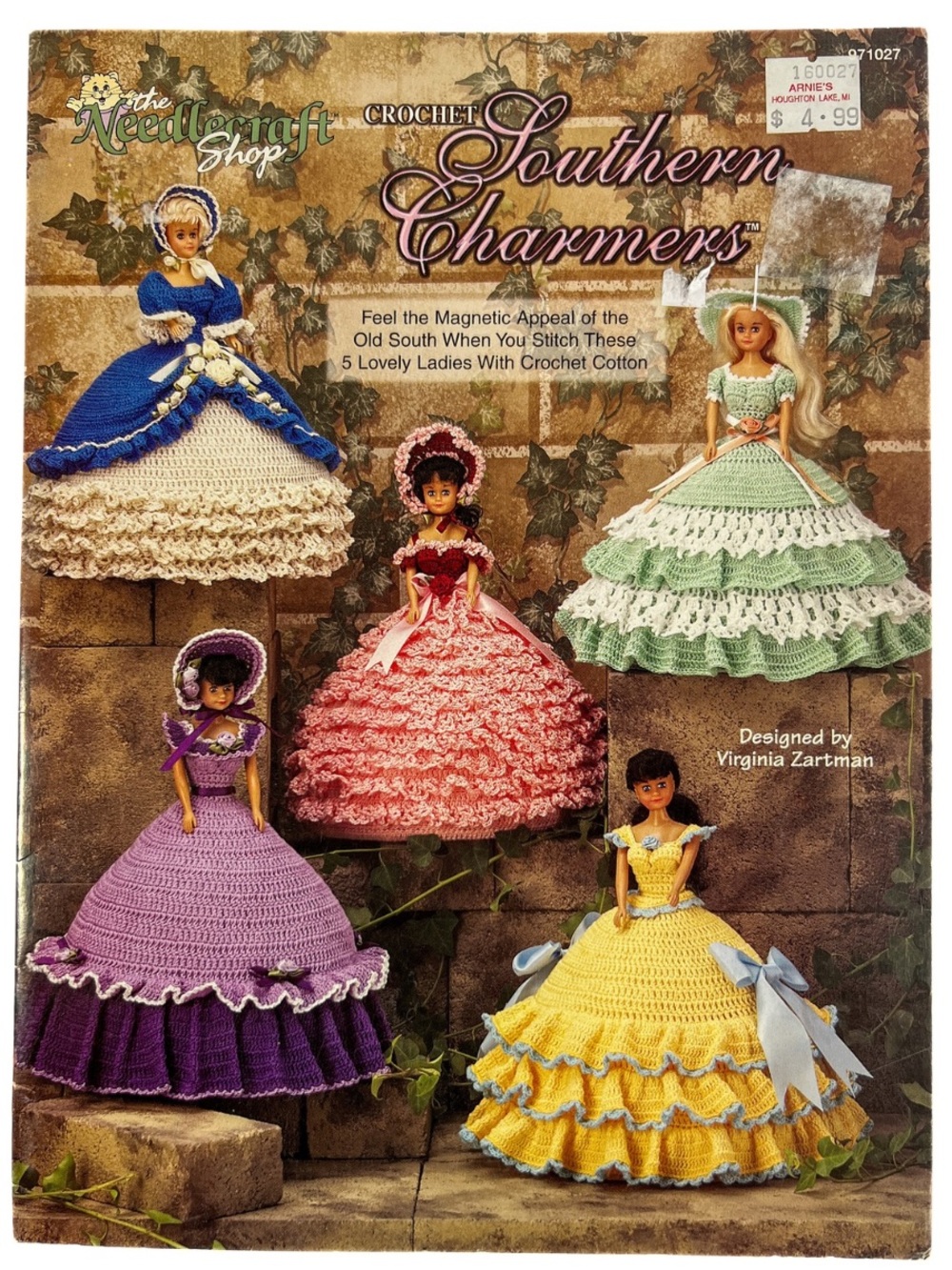 Southern Charmers Vintage Barbie Crochet Pattern Book Victorian Doll Dress 1998